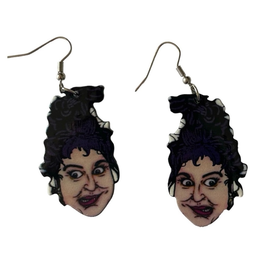 New Earrings Hocus Pocus Halloween Fun Dangle Earrings Mary Sanderson - Picture 3 of 4